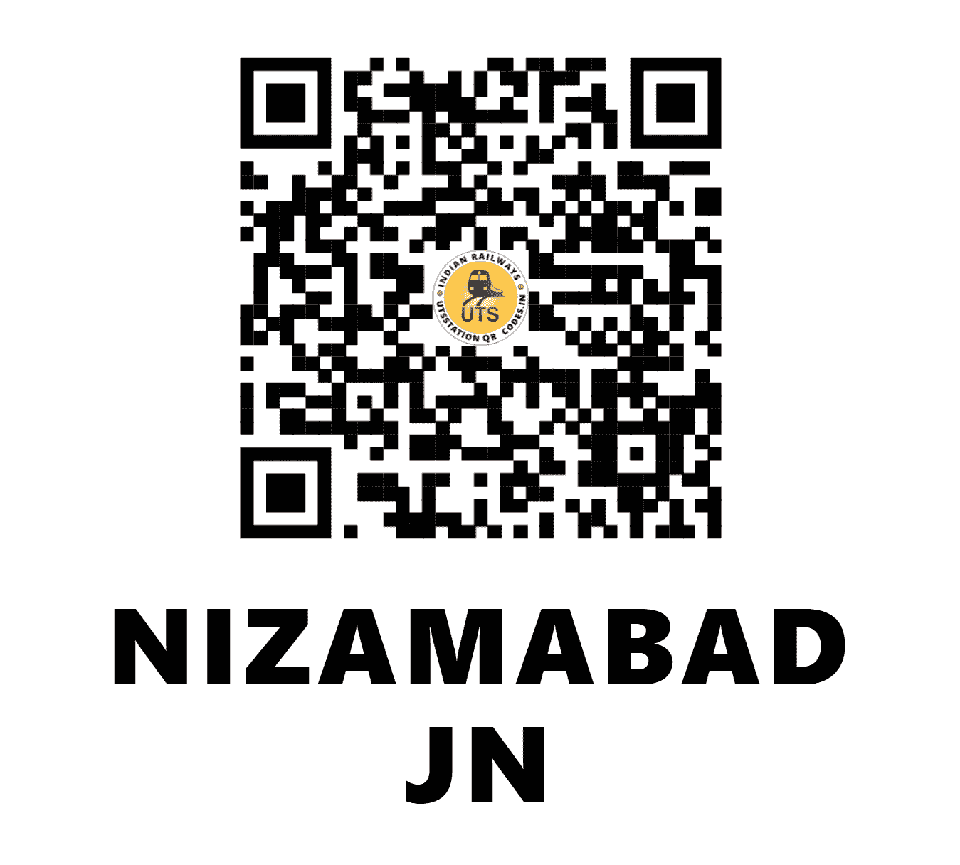 UTS QR Code for NIZAMABAD JN - NZB (SC - TELANGANA)
