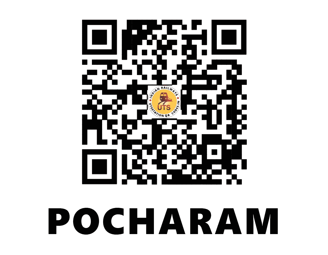 UTS QR Code for POCHARAM - PCZ (SC - TELANGANA)