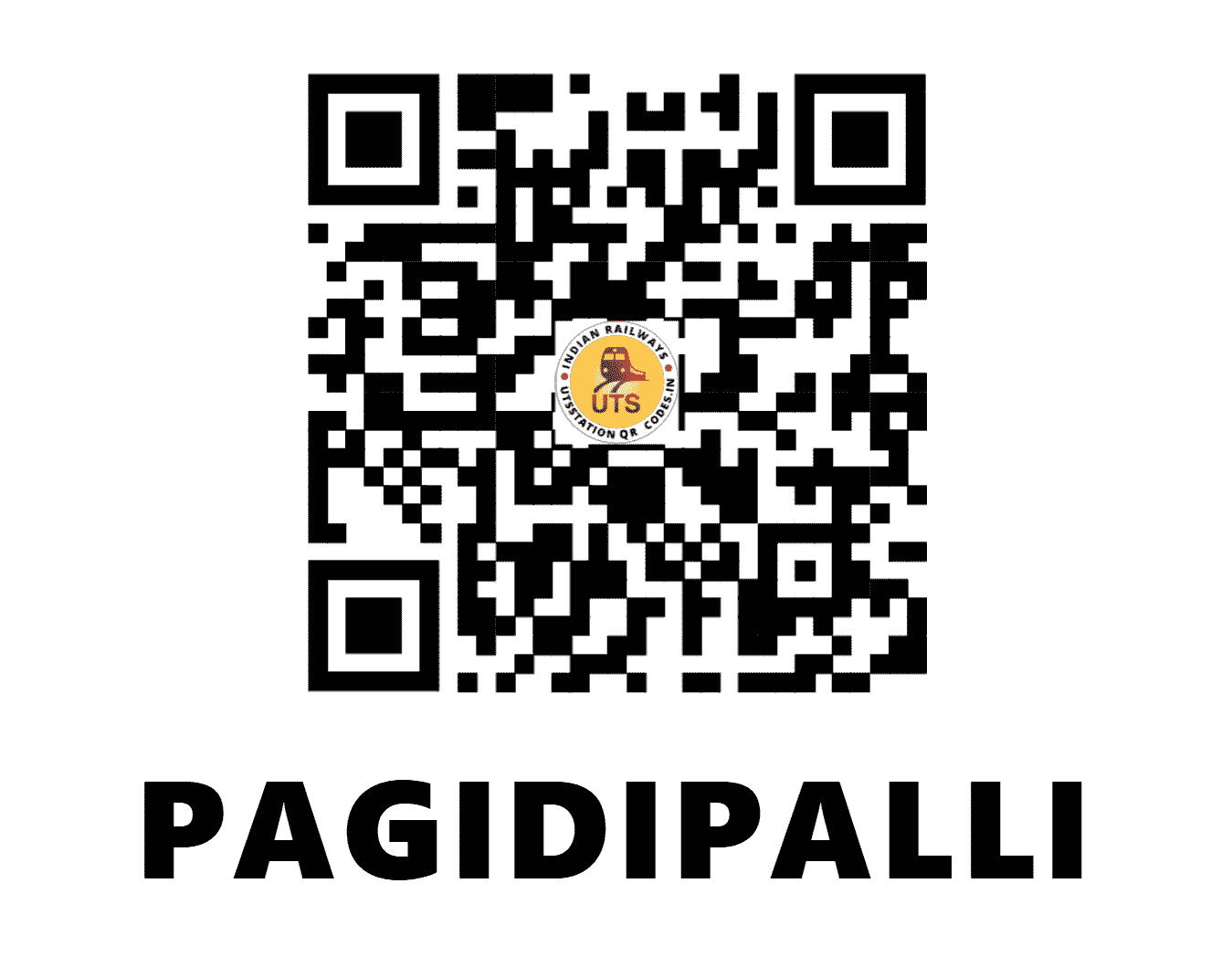 UTS QR Code for PAGIDIPALLI - PGDP (SC - TELANGANA)