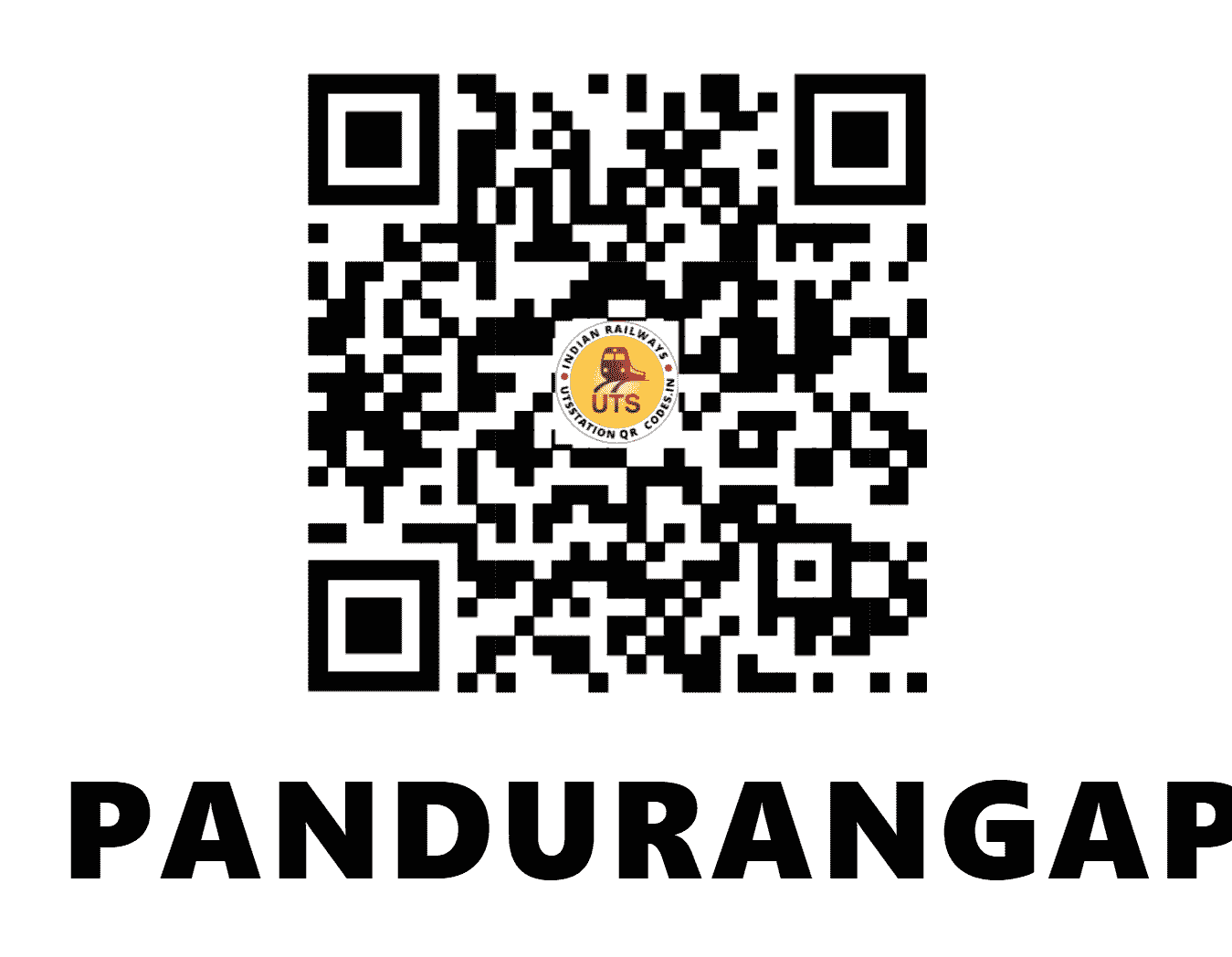 UTS QR Code for PANDURANGAPURAM - PGP (SC - TELANGANA)