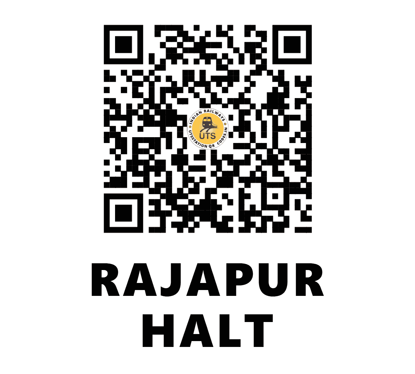 UTS QR Code for RAJAPUR HALT - RJAP (SC - TELANGANA)