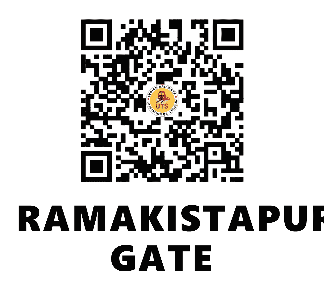 UTS QR Code for RAMAKISTAPURAM GATE - RKO (SC - TELANGANA)