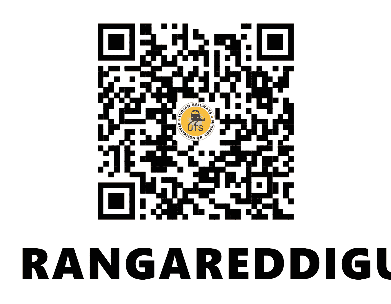 UTS QR Code for RANGAREDDIGUDA - RRGA (SC - TELANGANA)