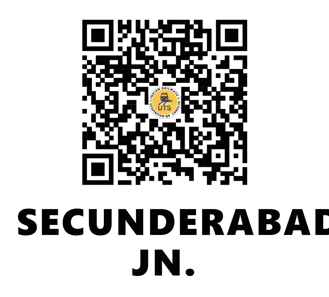 UTS QR Code for SECUNDERABAD JN. - SC (SC - TELANGANA)
