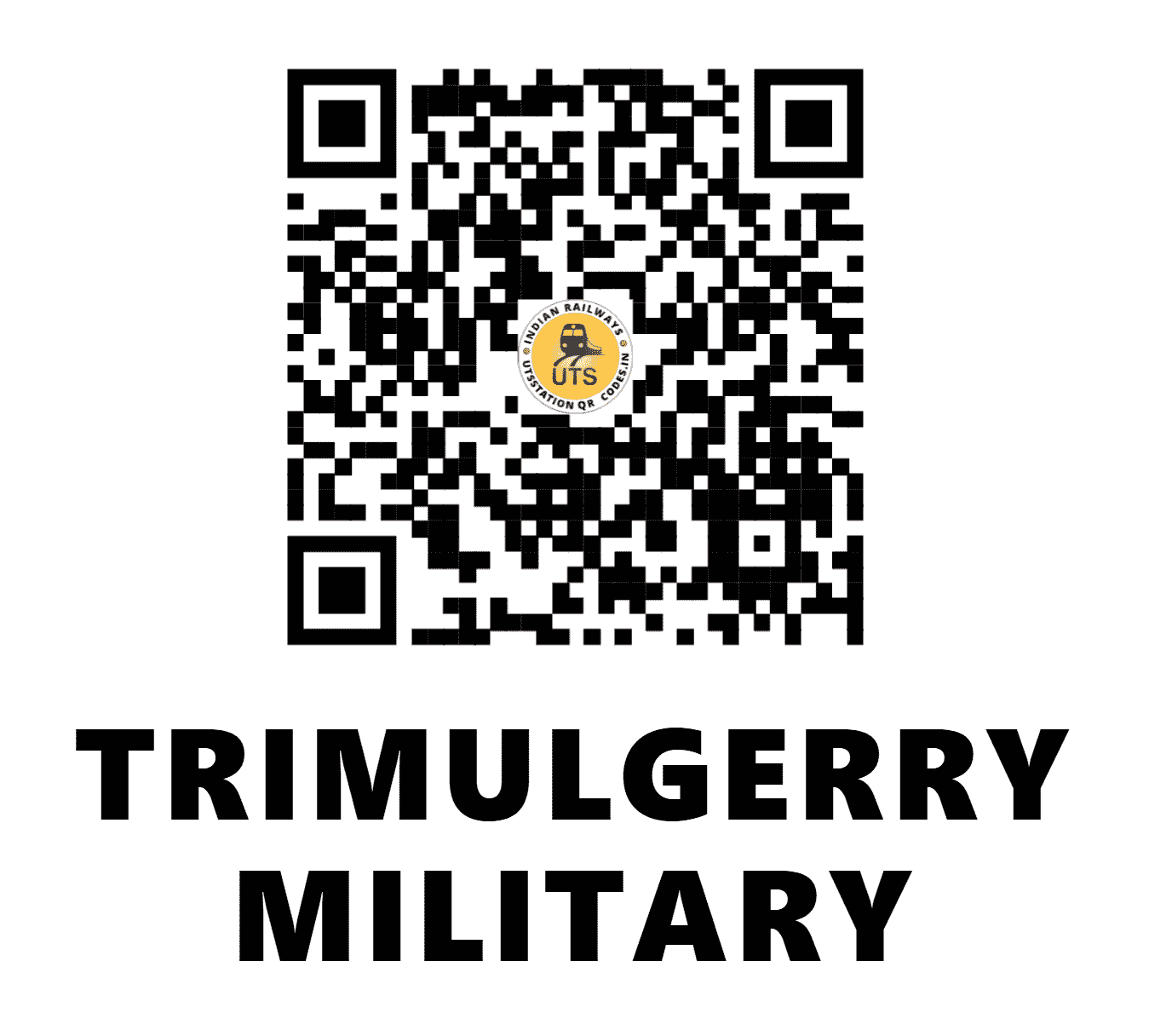 UTS QR Code for TRIMULGERRY MILITARY - SCMS (SC - TELANGANA)