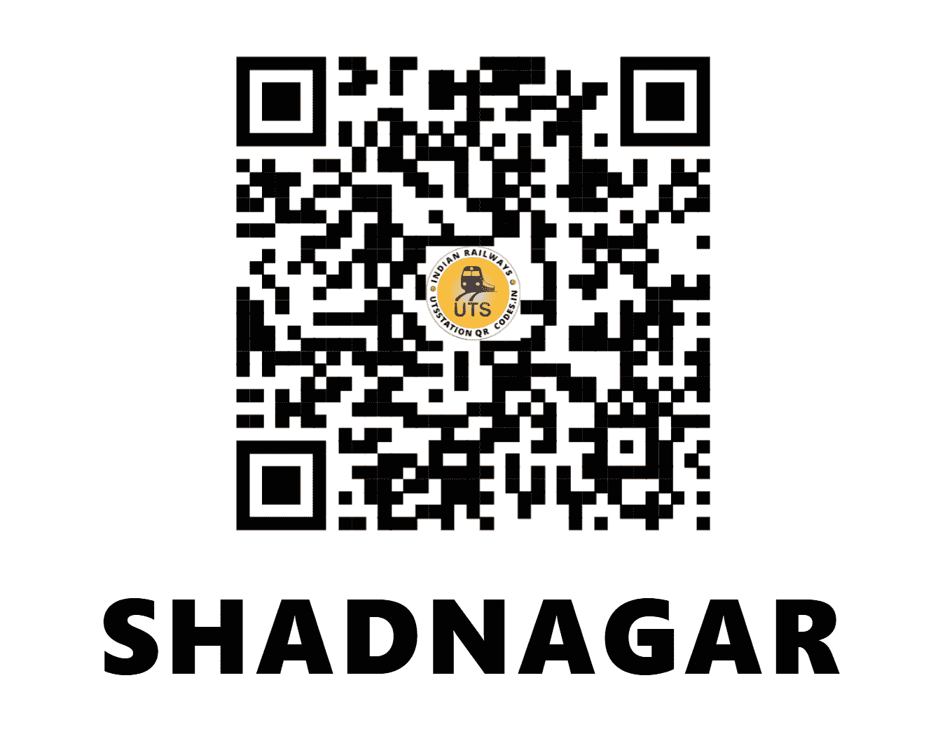 UTS QR Code for SHADNAGAR - SHNR (SC - TELANGANA)