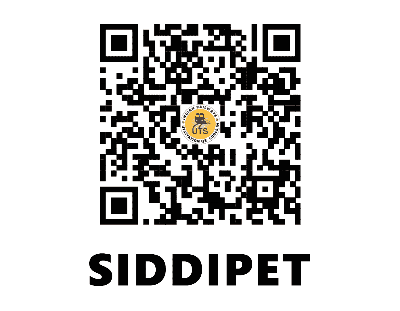 UTS QR Code for SIDDIPET - SIPT (SC - TELANGANA)