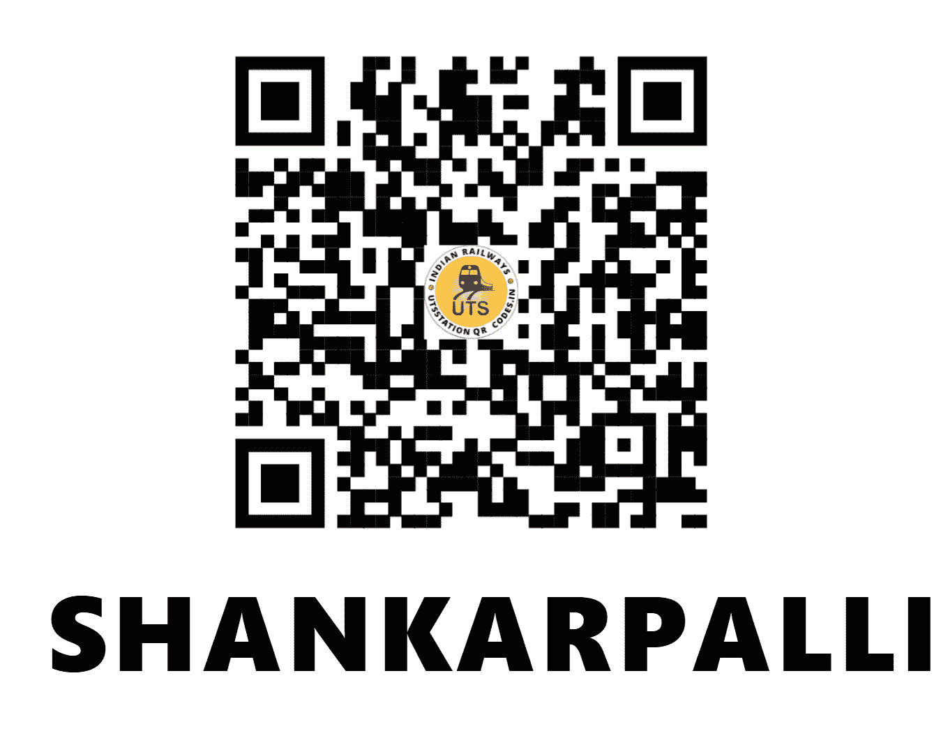 UTS QR Code for SHANKARPALLI - SKP (SC - TELANGANA)