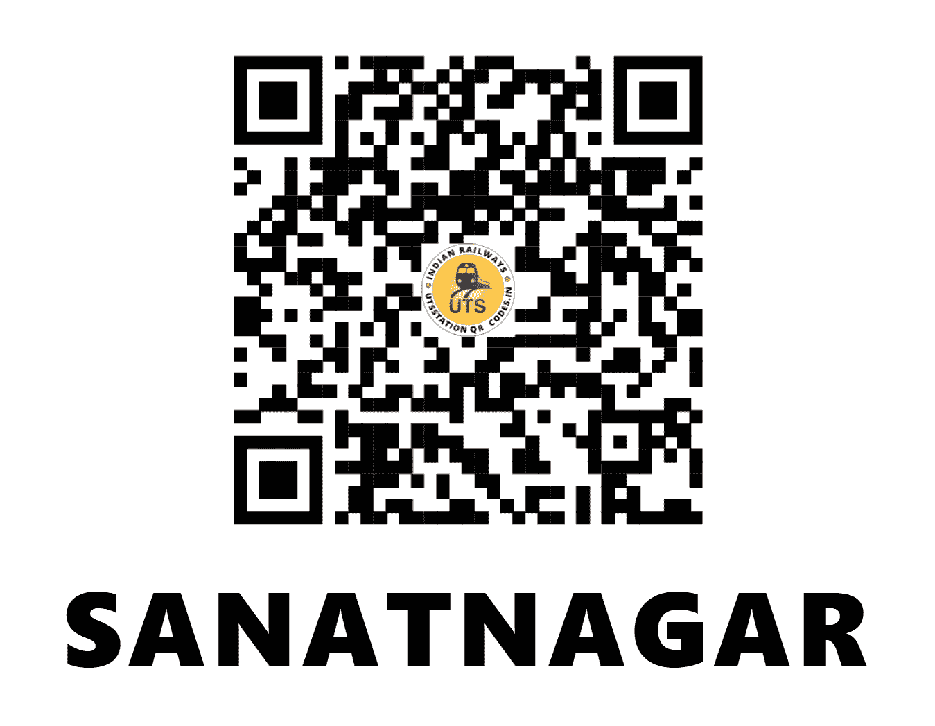 UTS QR Code for SANATNAGAR - SNF (SC - TELANGANA)