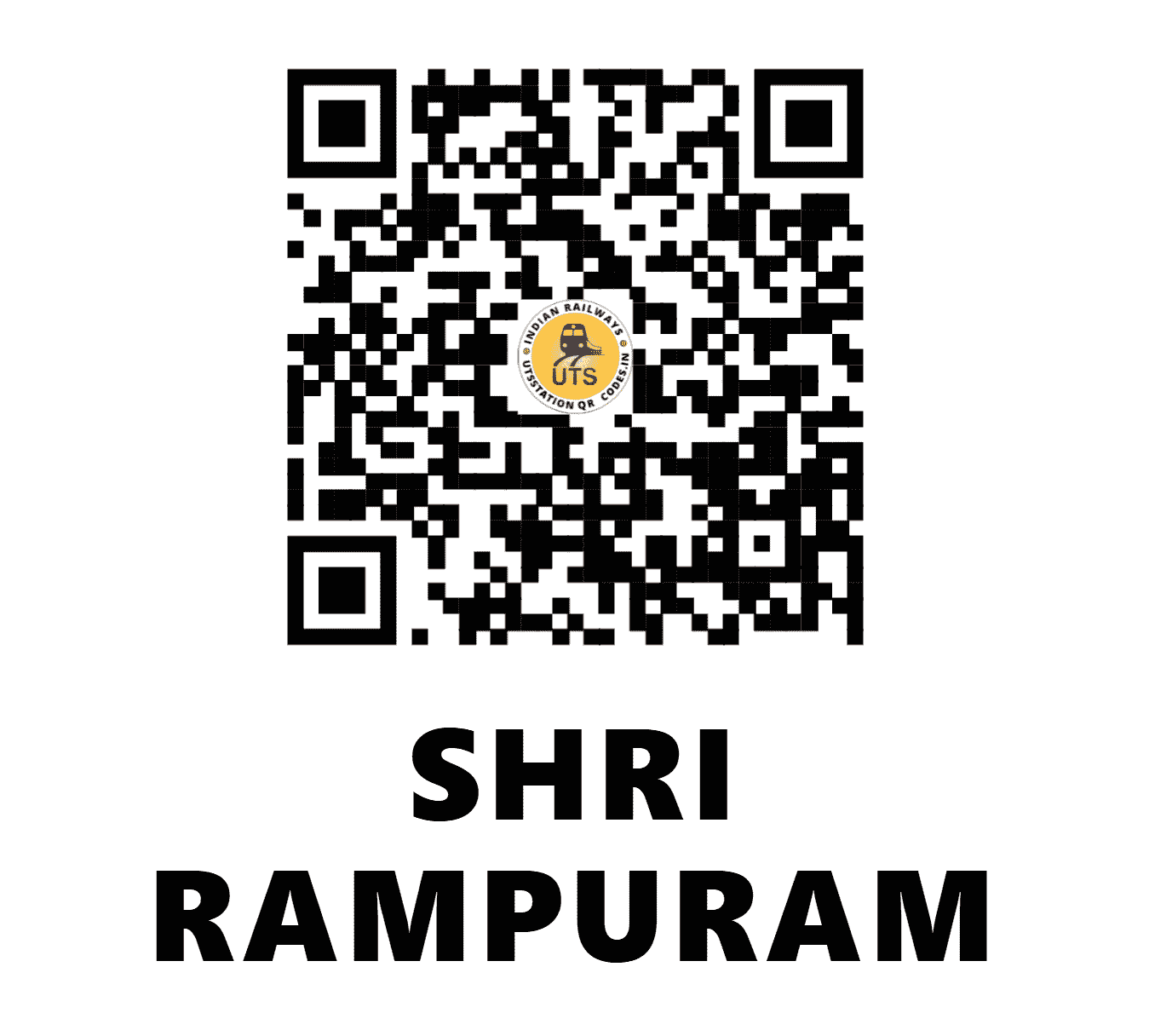 UTS QR Code for SHRI RAMPURAM - SRMR (SC - TELANGANA)
