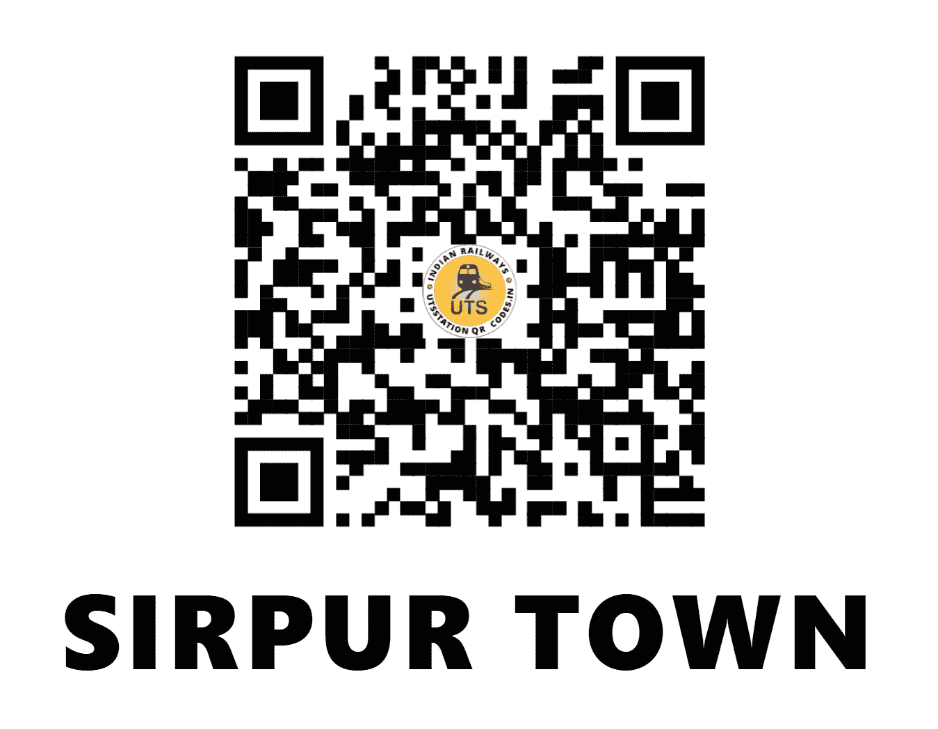 UTS QR Code for SIRPUR TOWN - SRUR (SC - TELANGANA)