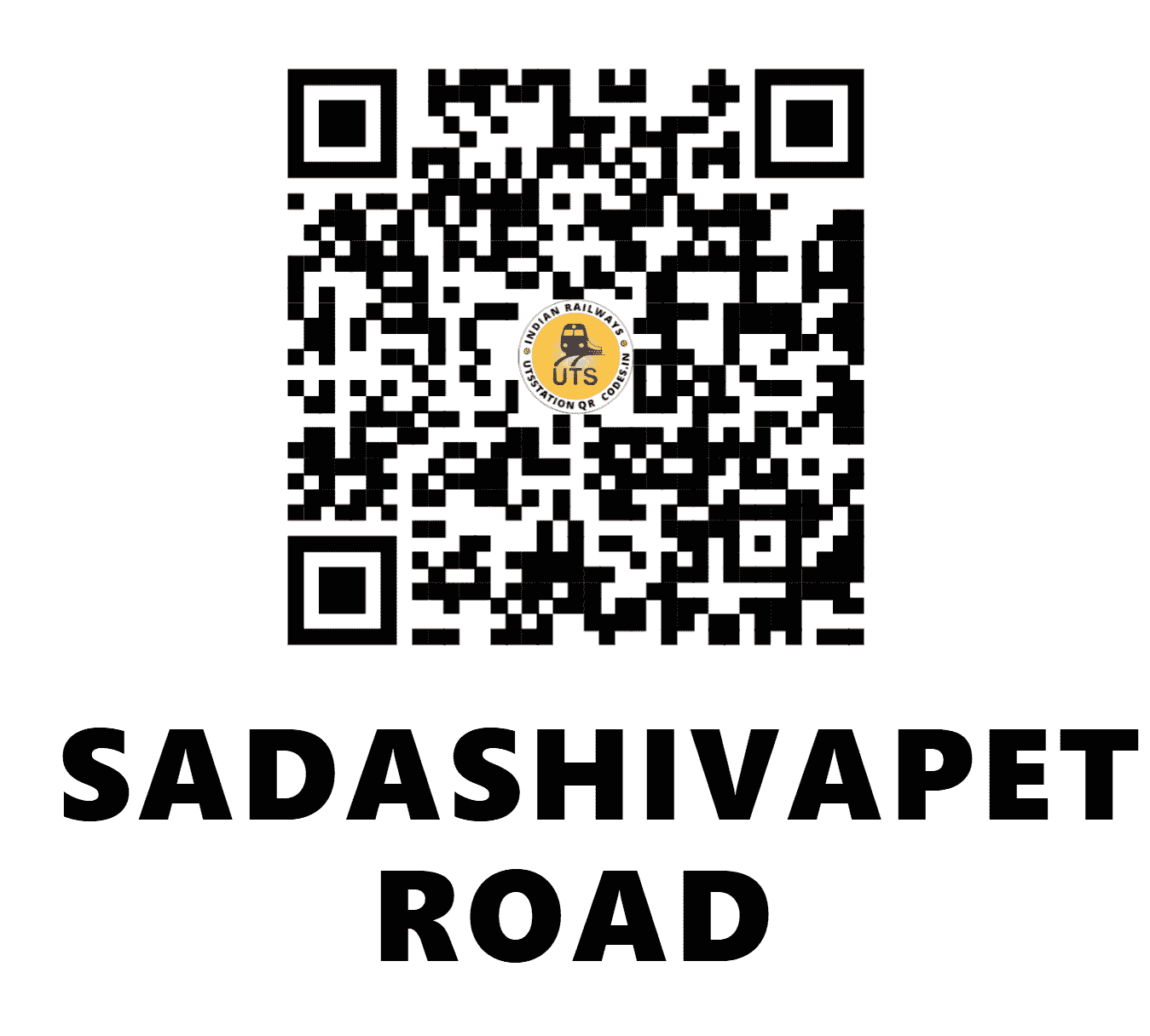 UTS QR Code for SADASHIVAPET ROAD - SSPD (SC - TELANGANA)