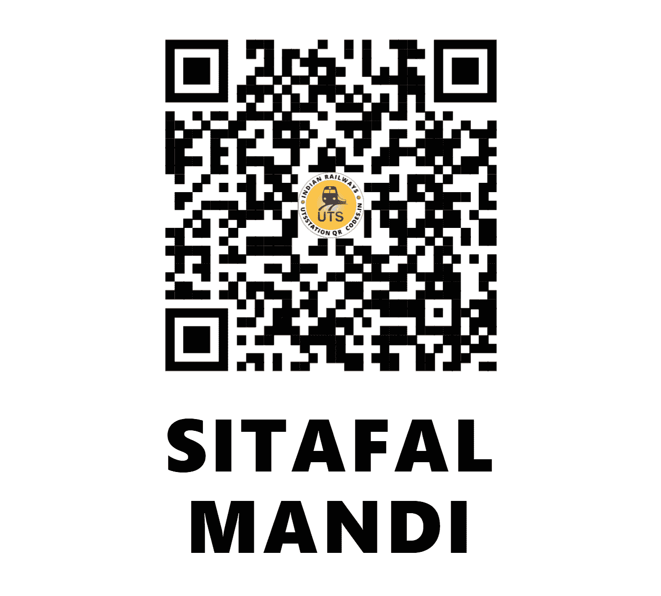 UTS QR Code for SITAFAL MANDI - STPD (SC - TELANGANA)