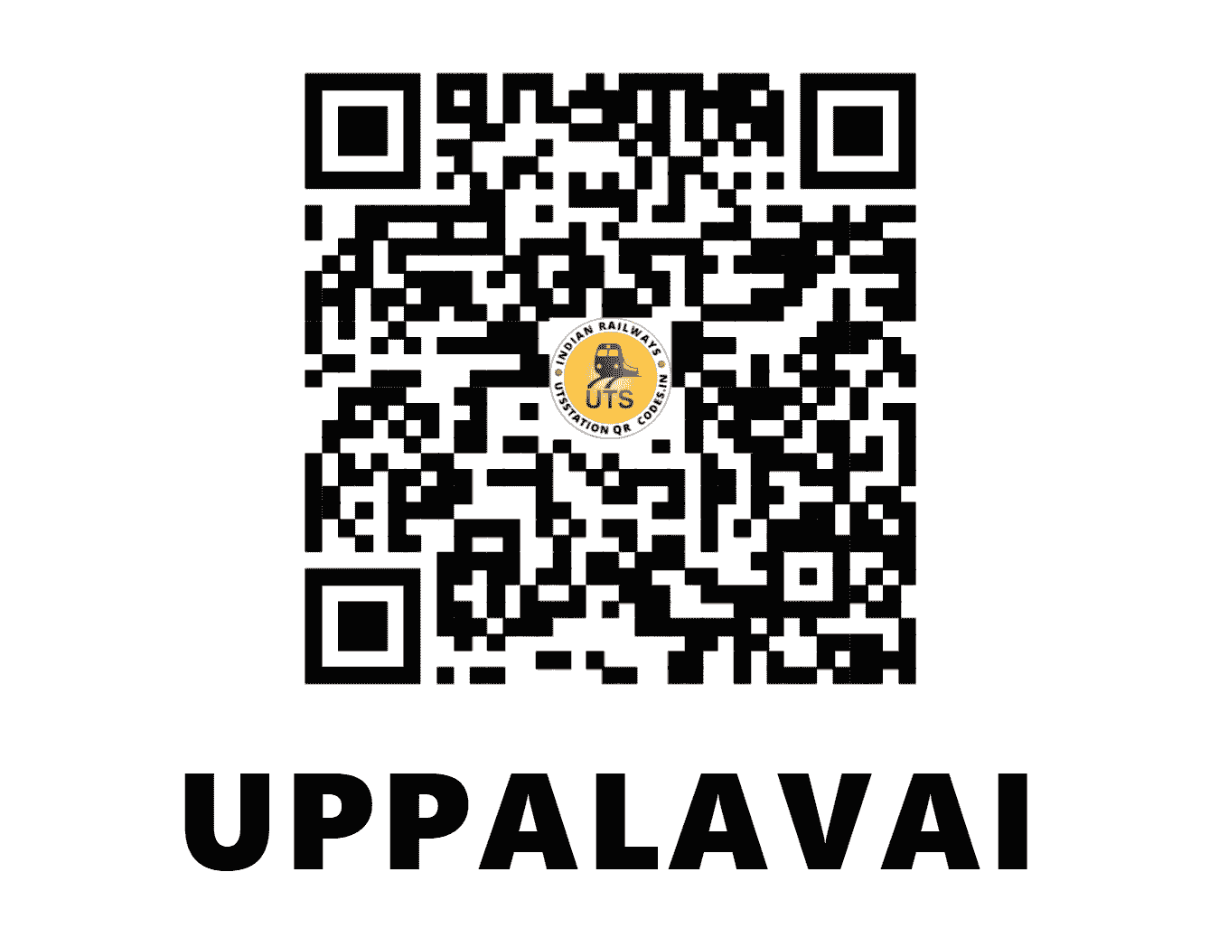 UTS QR Code for UPPALAVAI - UPW (SC - TELANGANA)