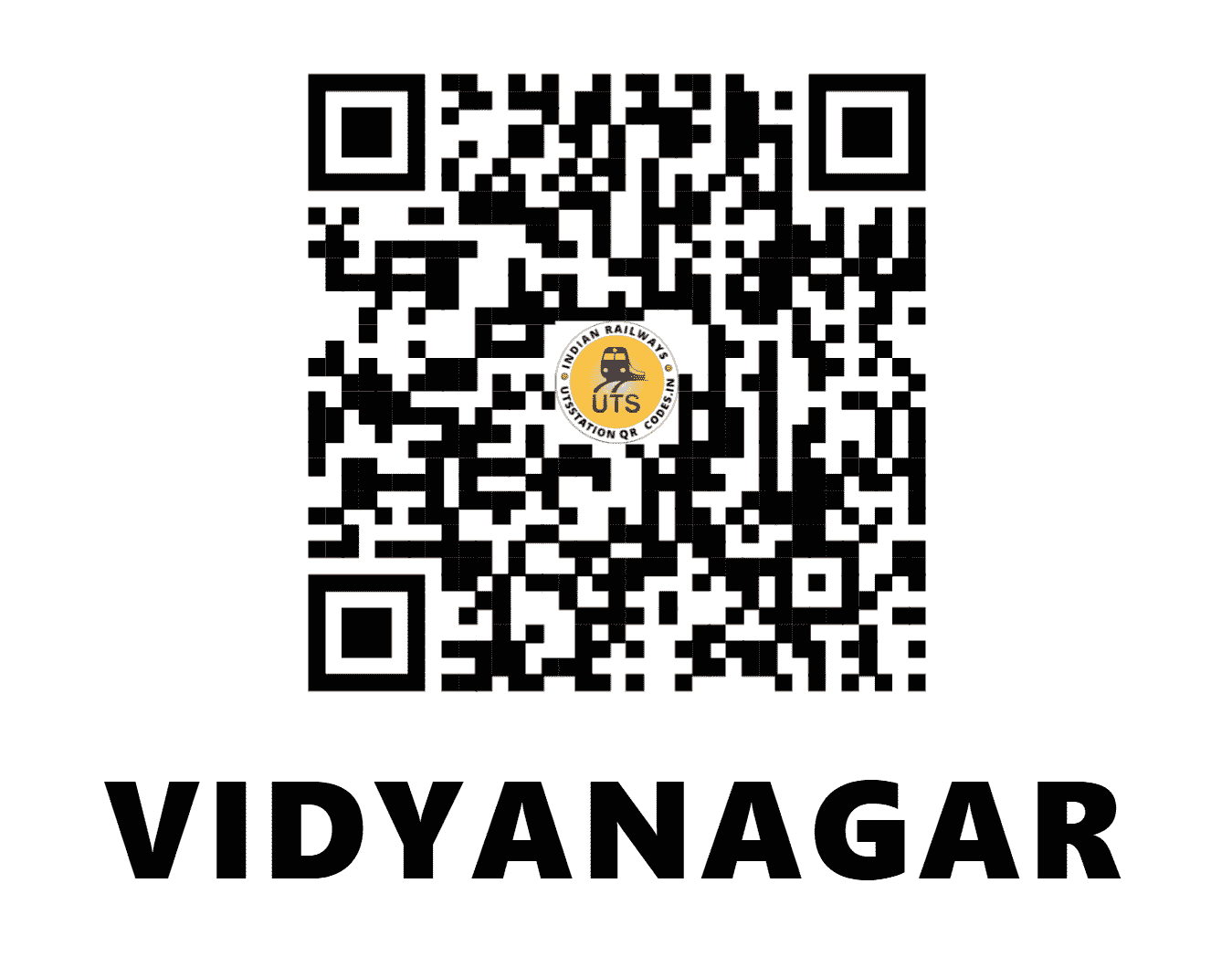 UTS QR Code for VIDYANAGAR - VAR (SC - TELANGANA)