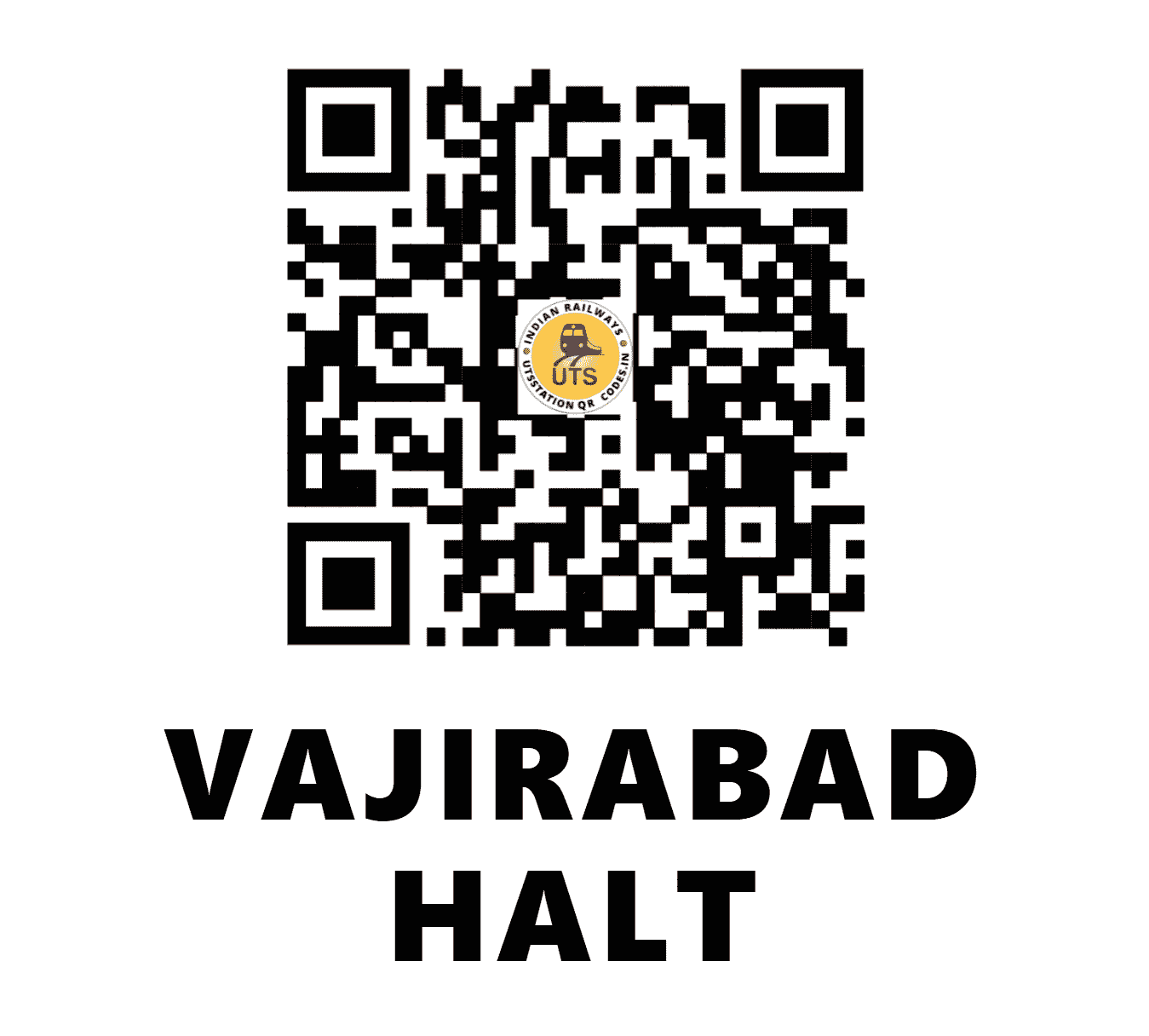 UTS QR Code for VAJIRABAD HALT - VJRD (SC - TELANGANA)