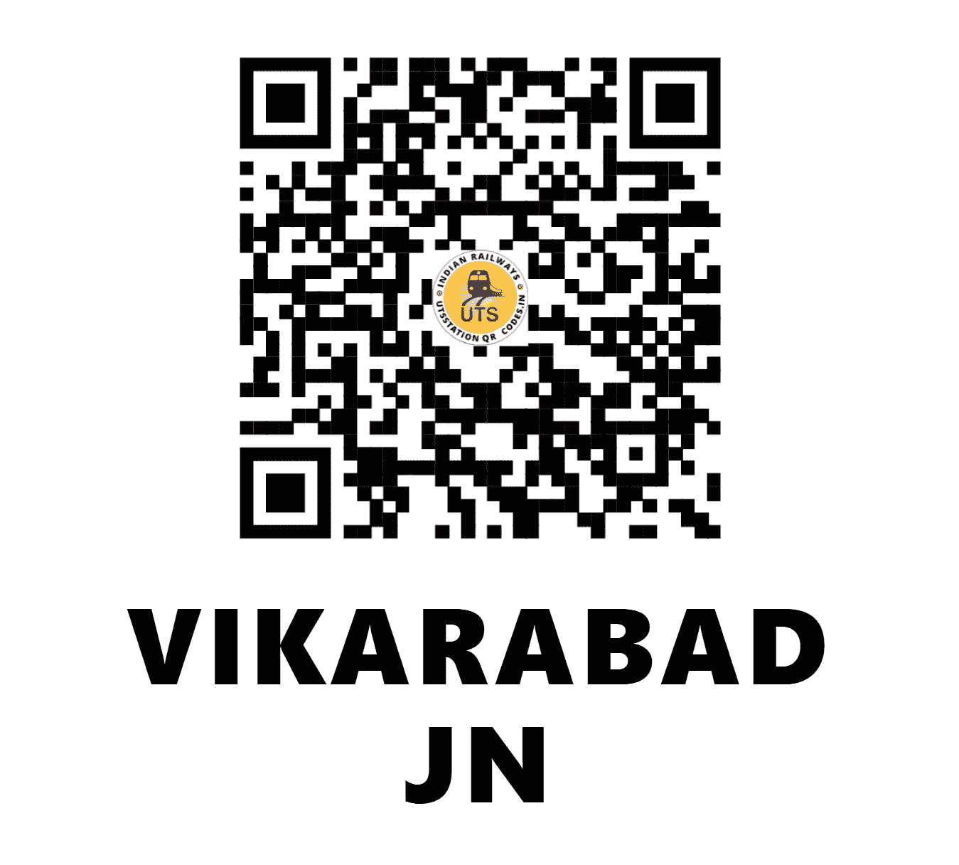 UTS QR Code for VIKARABAD JN - VKB (SC - TELANGANA)