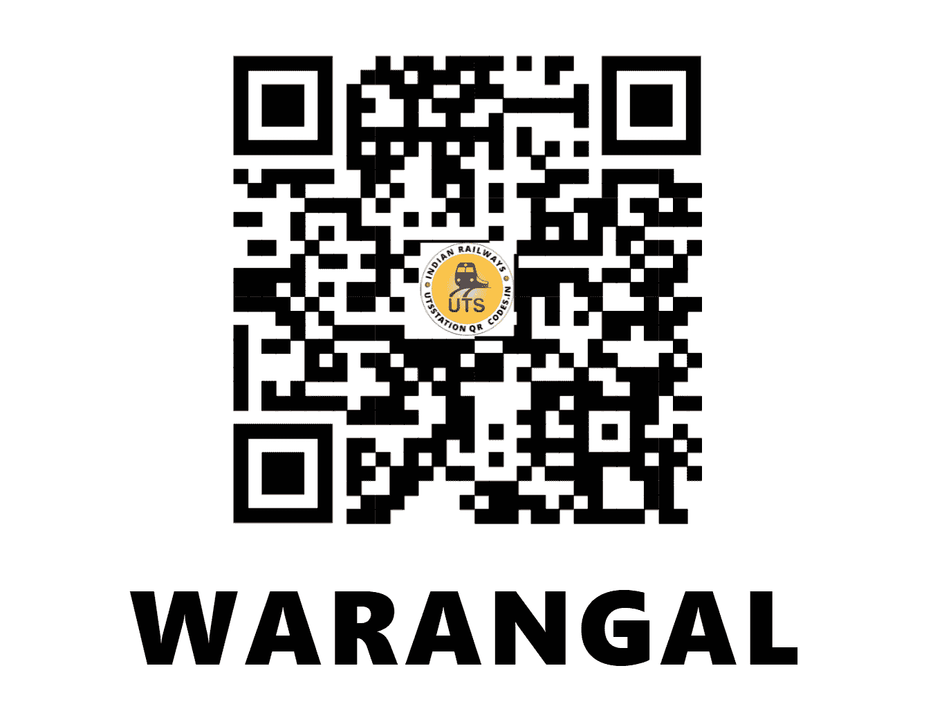 UTS QR Code for WARANGAL - WL (SC - TELANGANA)