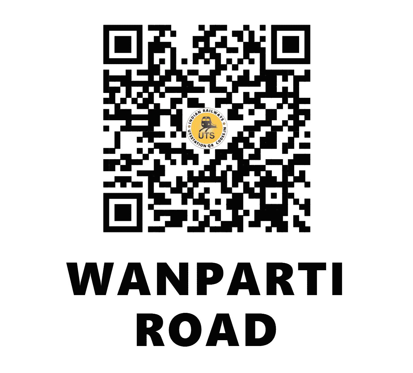 UTS QR Code for WANPARTI ROAD - WPR (SC - TELANGANA)