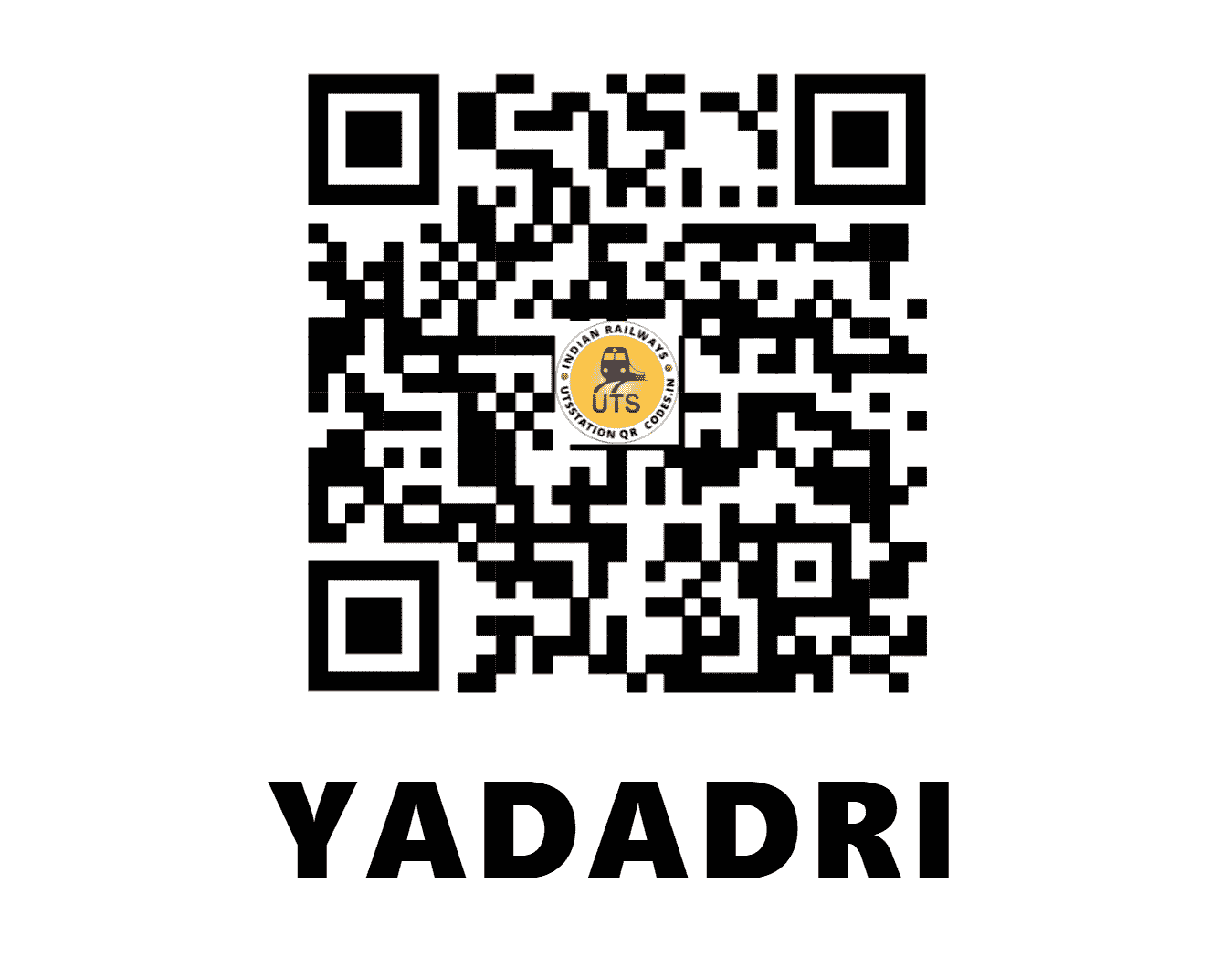 UTS QR Code for YADADRI - YADD (SC - TELANGANA)