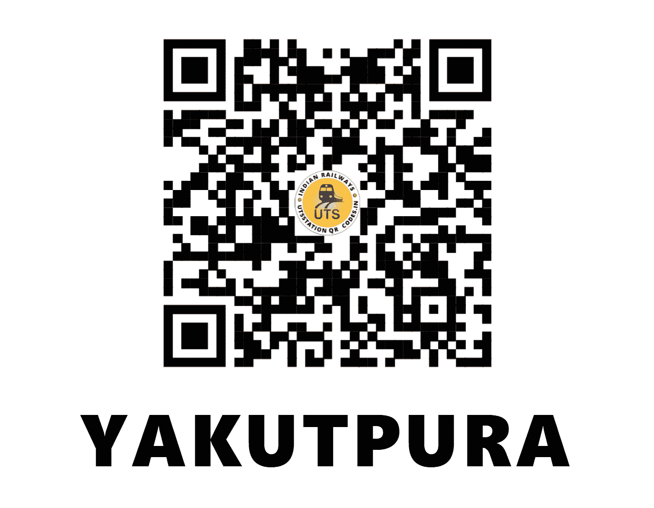 UTS QR Code for YAKUTPURA - YKA (SC - TELANGANA)