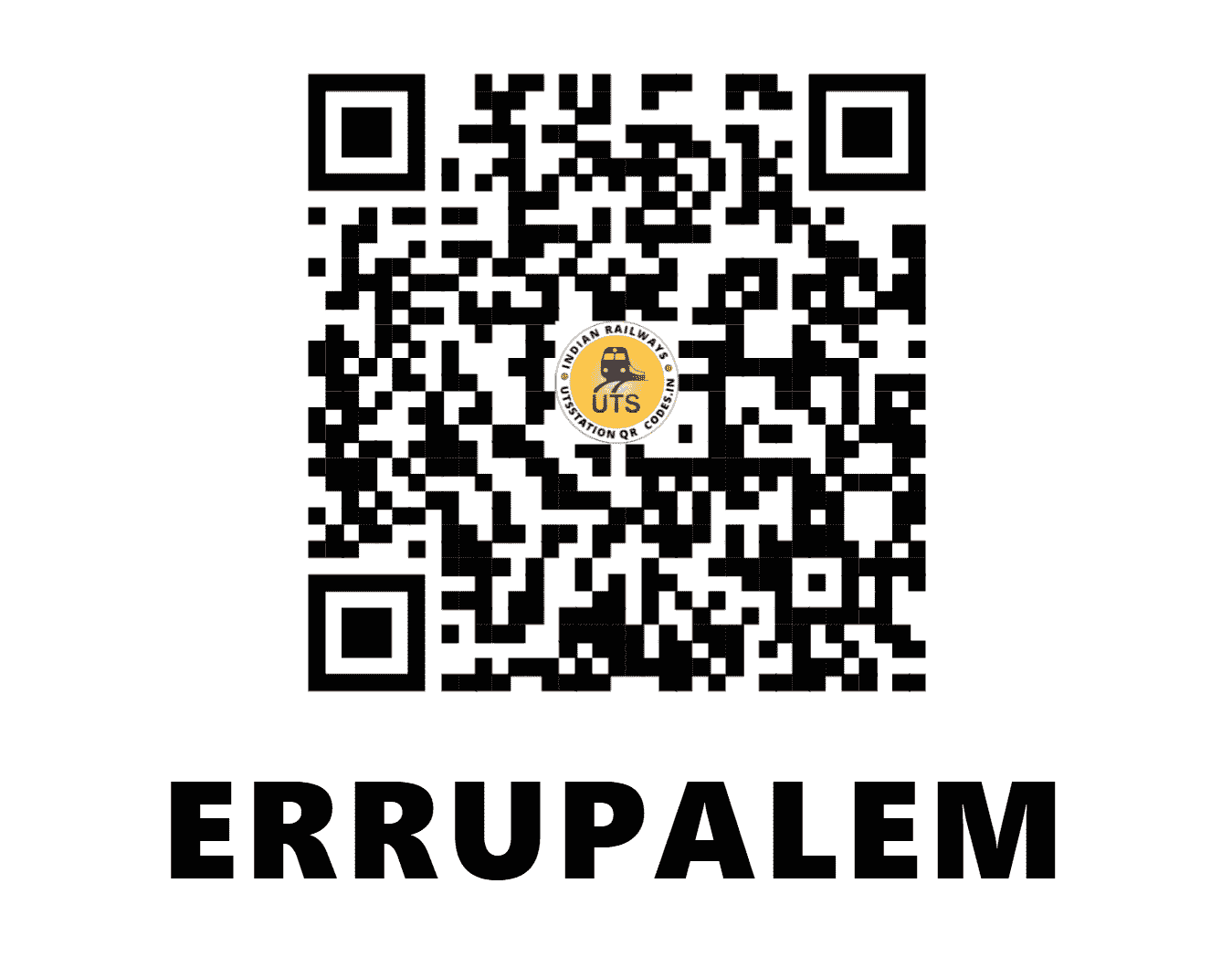 UTS QR Code for ERRUPALEM - YP (SC - TELANGANA)