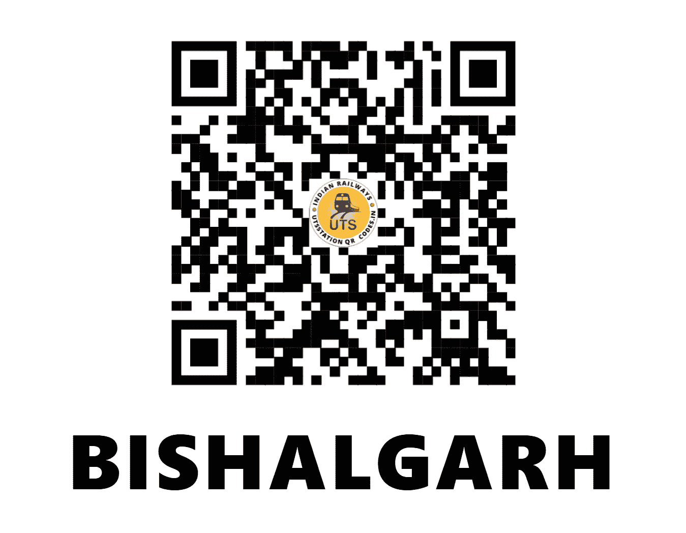 UTS QR Code for BISHALGARH - BLGH (NF - TRIPURA)