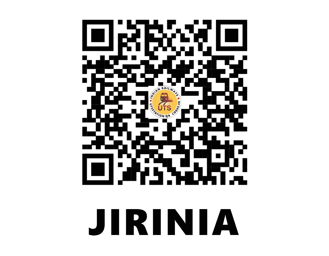 UTS QR Code for JIRINIA - JRNA (NF - TRIPURA)
