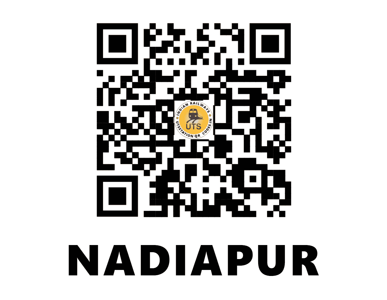 UTS QR Code for NADIAPUR - NPU (NF - TRIPURA)