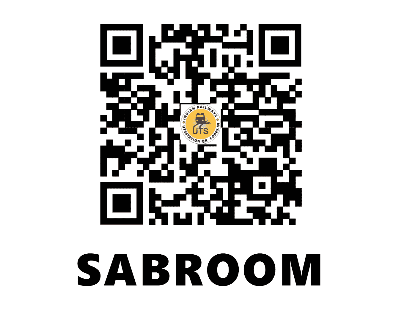 UTS QR Code for SABROOM - SBRM (NF - TRIPURA)