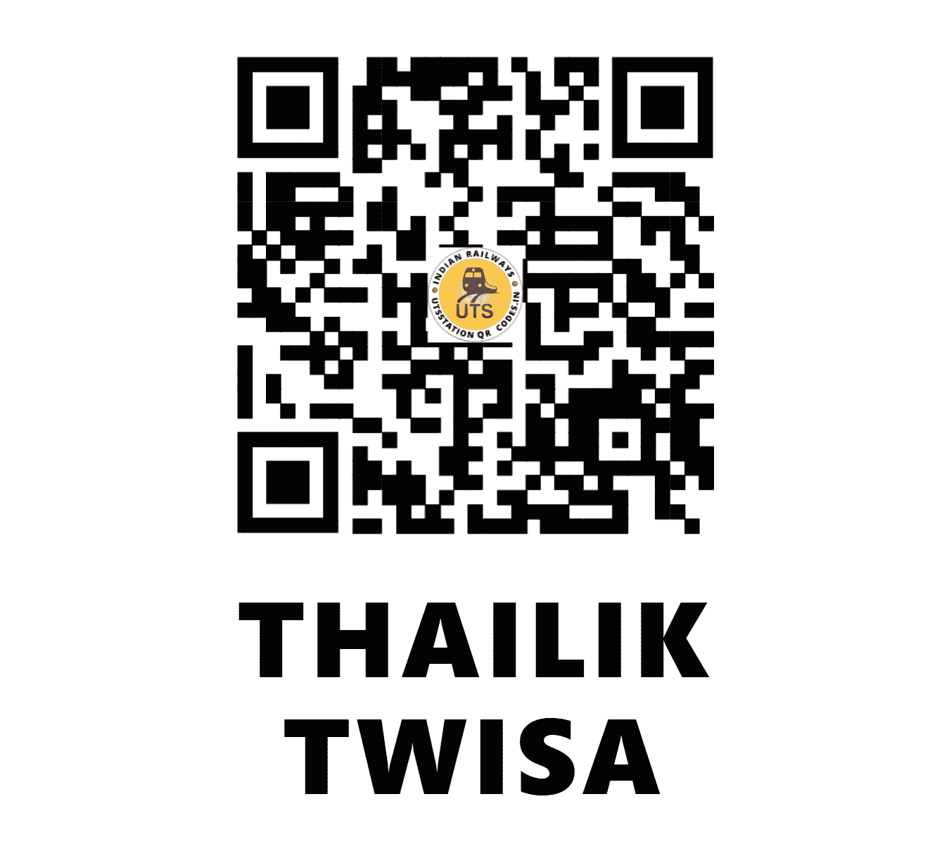 UTS QR Code for THAILIK TWISA - THTW (NF - TRIPURA)