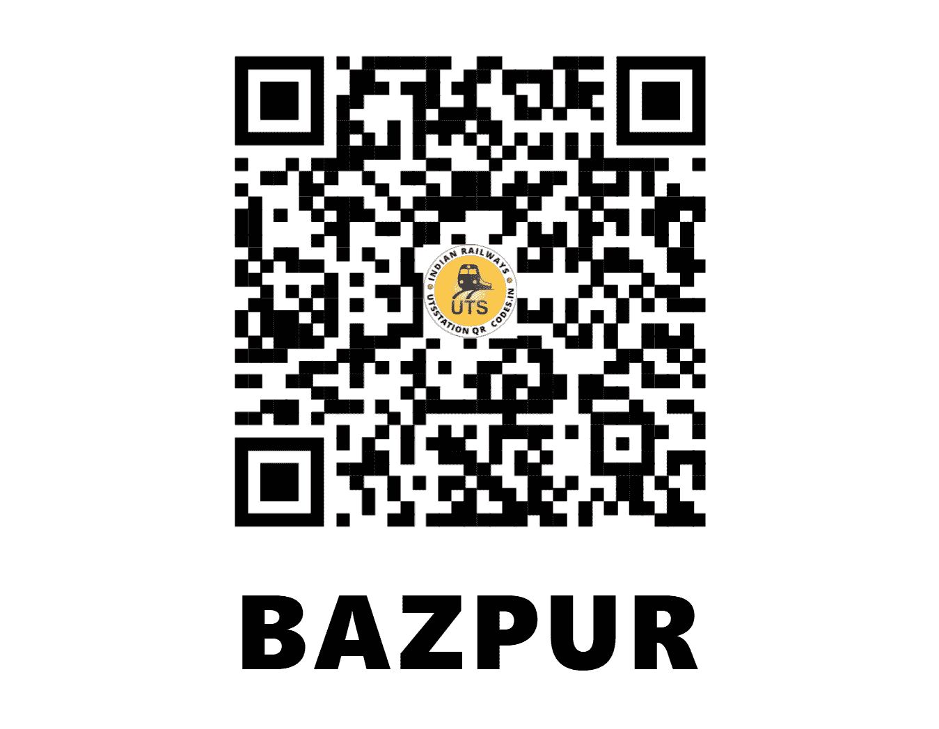 UTS QR Code for BAZPUR - BPZ (NE - UTTARAKHAND)