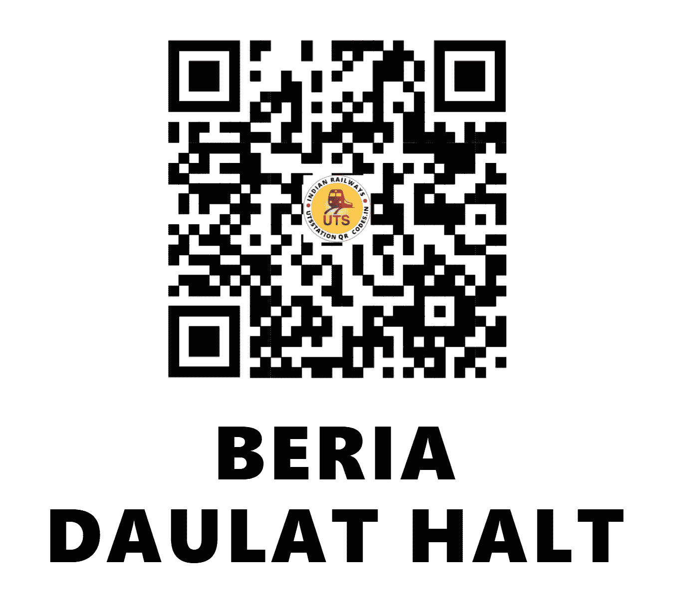 UTS QR Code for BERIA DAULAT HALT - BRDT (NE - UTTARAKHAND)