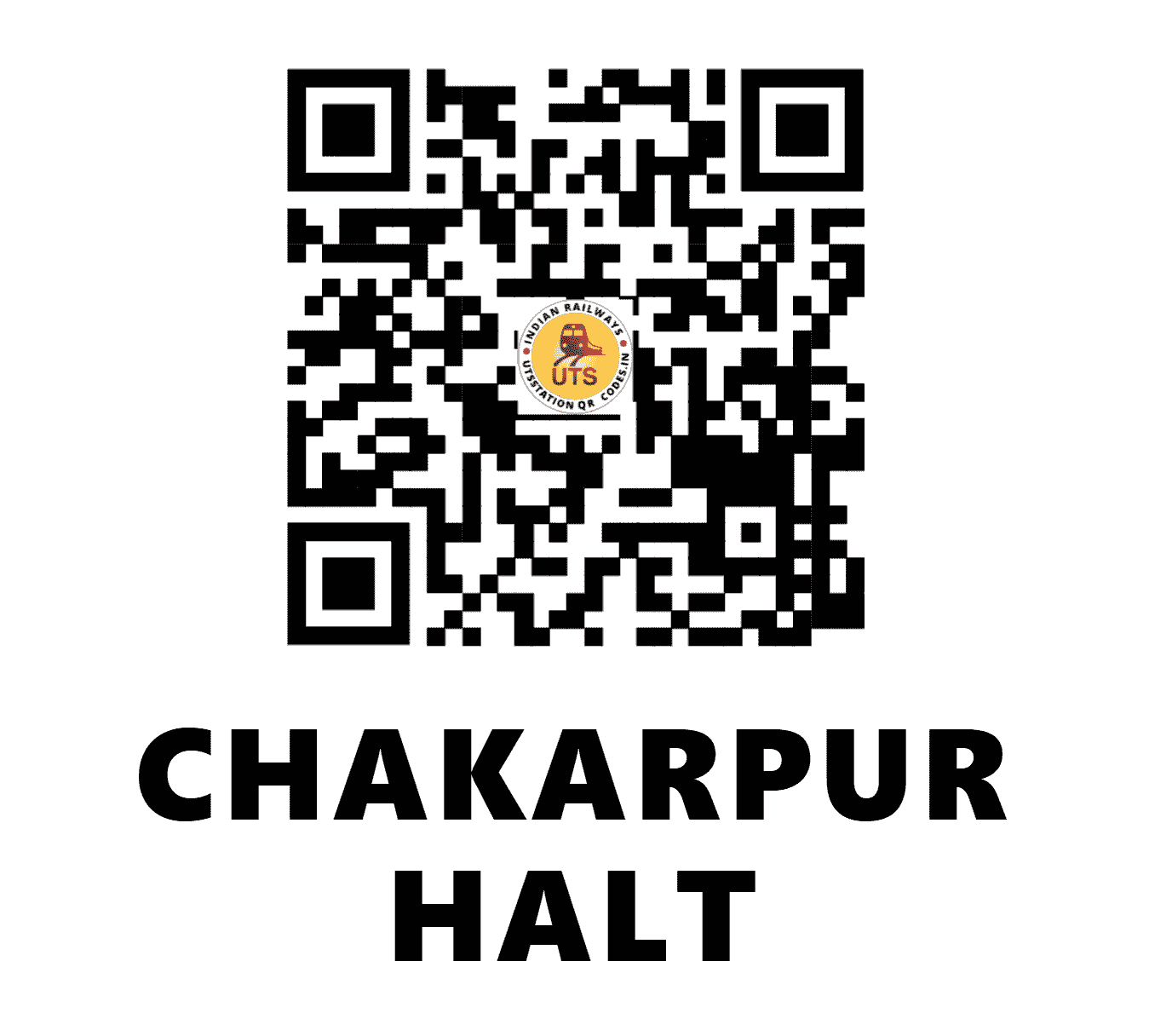 UTS QR Code for CHAKARPUR HALT - CKK (NE - UTTARAKHAND)