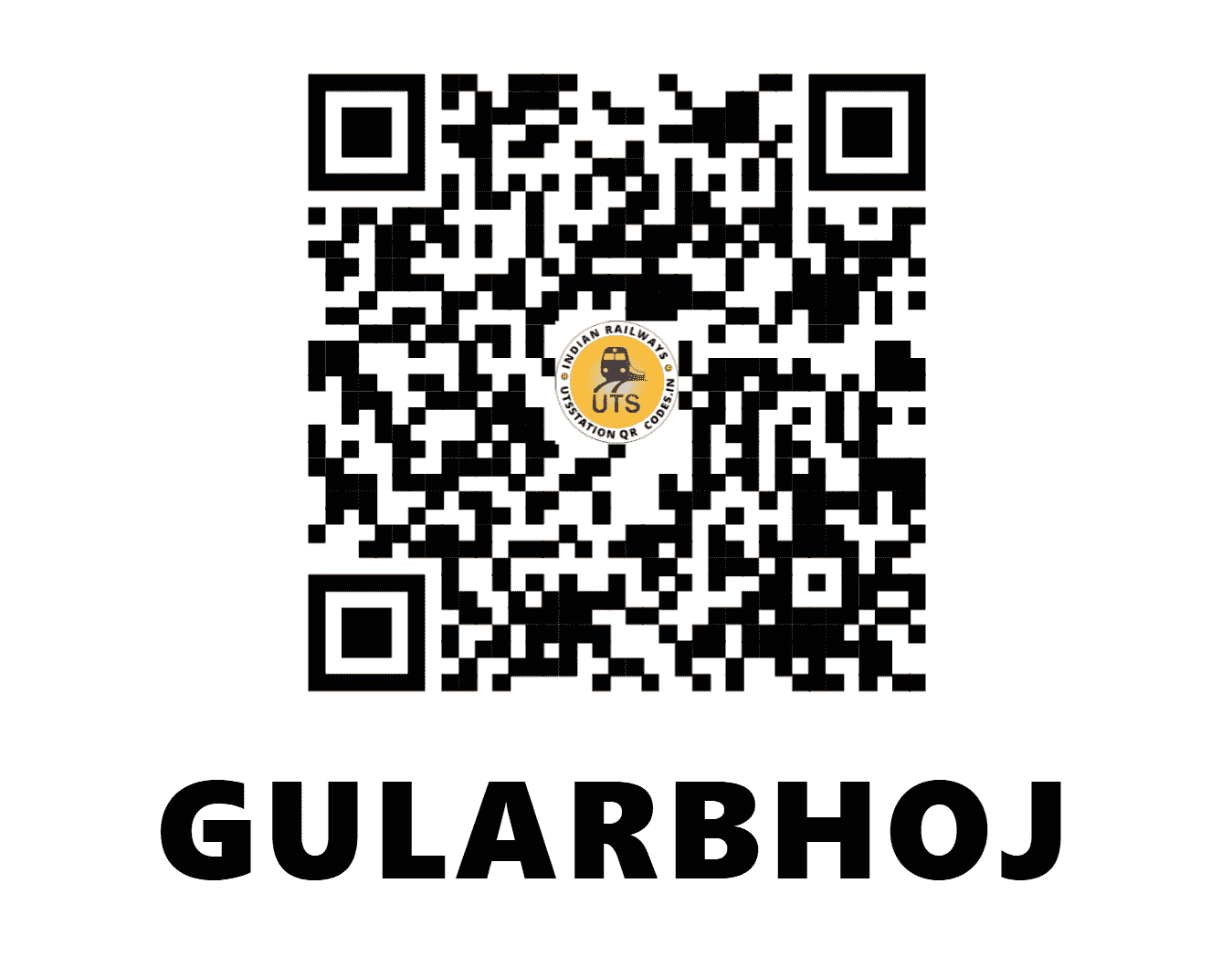 UTS QR Code for GULARBHOJ - GUB (NE - UTTARAKHAND)