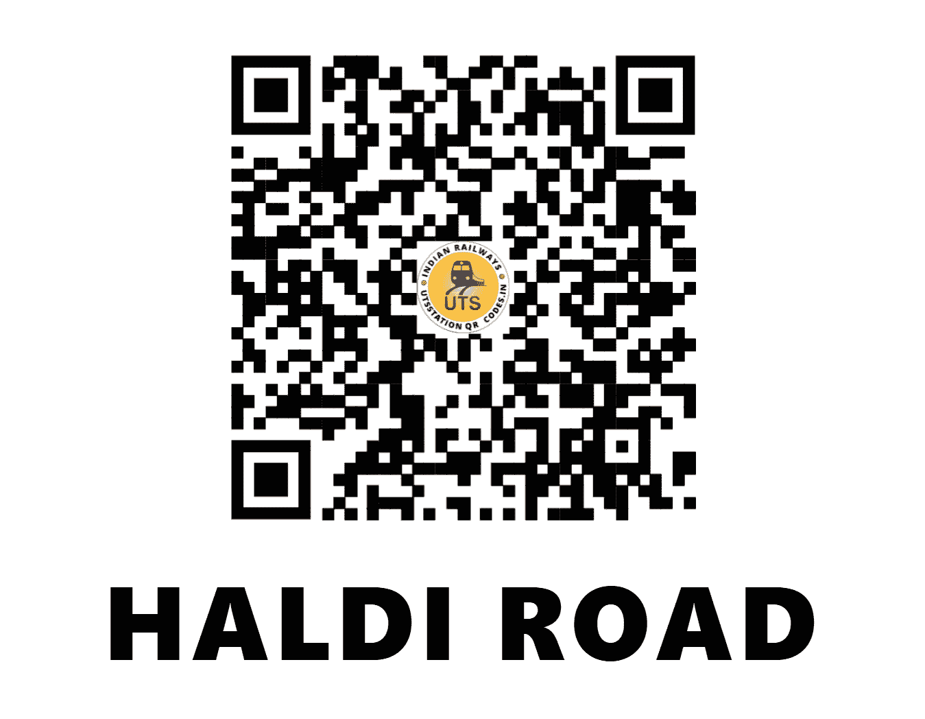 UTS QR Code for HALDI ROAD - HLDD (NE - UTTARAKHAND)