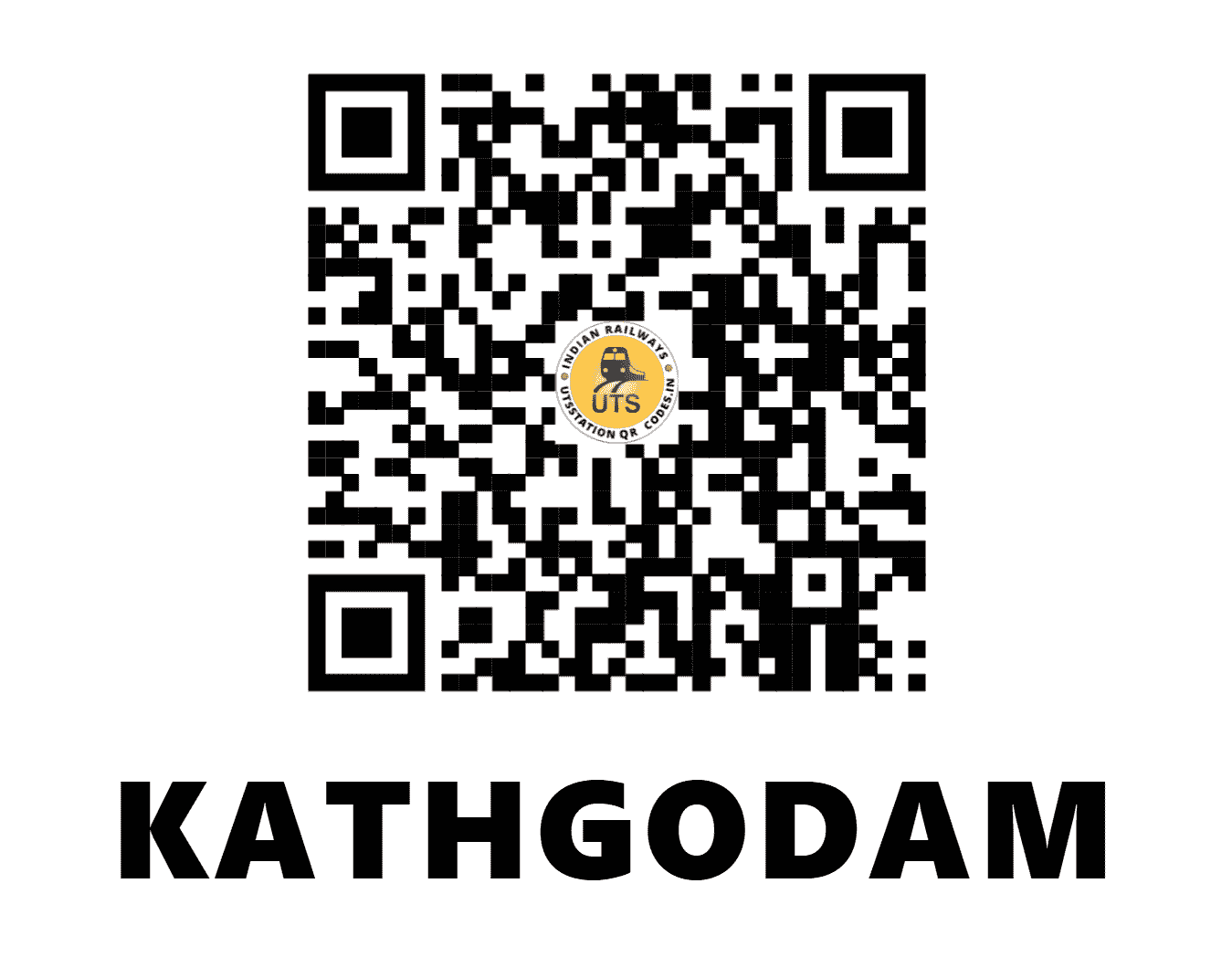 UTS QR Code for KATHGODAM - KGM (NE - UTTARAKHAND)