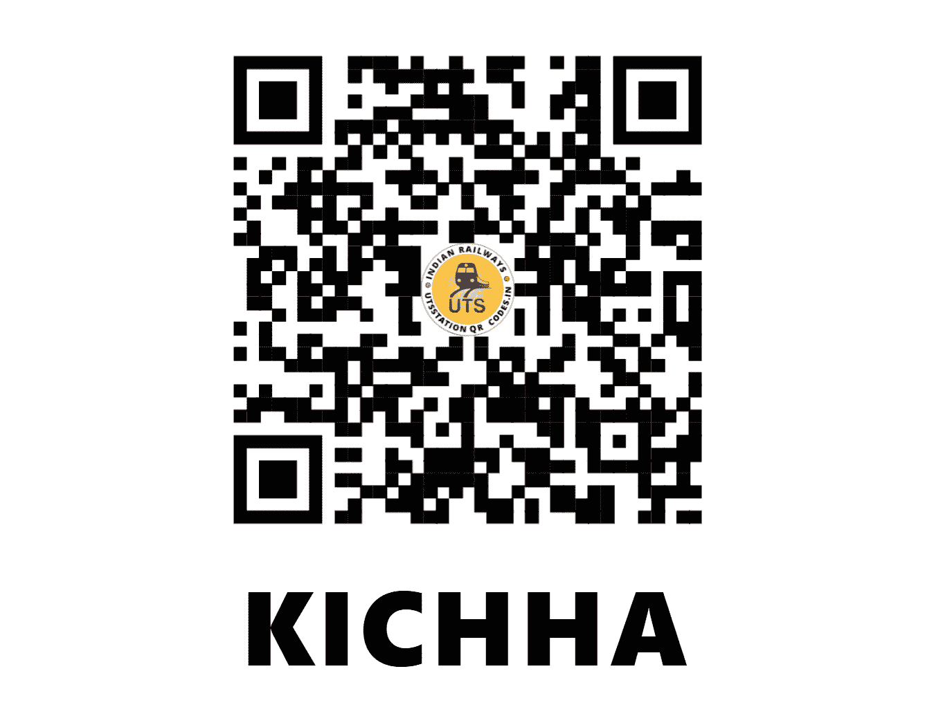 UTS QR Code for KICHHA - KHH (NE - UTTARAKHAND)