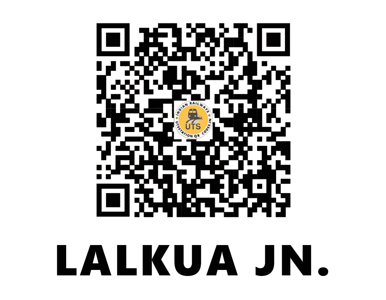 UTS QR Code for LALKUA JN. - LKU (NE - UTTARAKHAND)