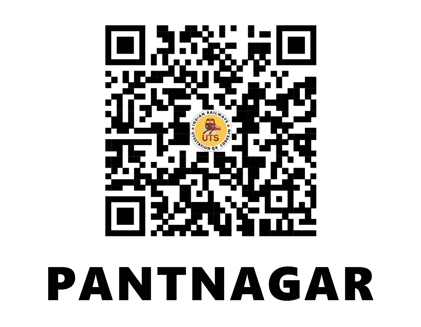 UTS QR Code for PANTNAGAR - PBW (NE - UTTARAKHAND)