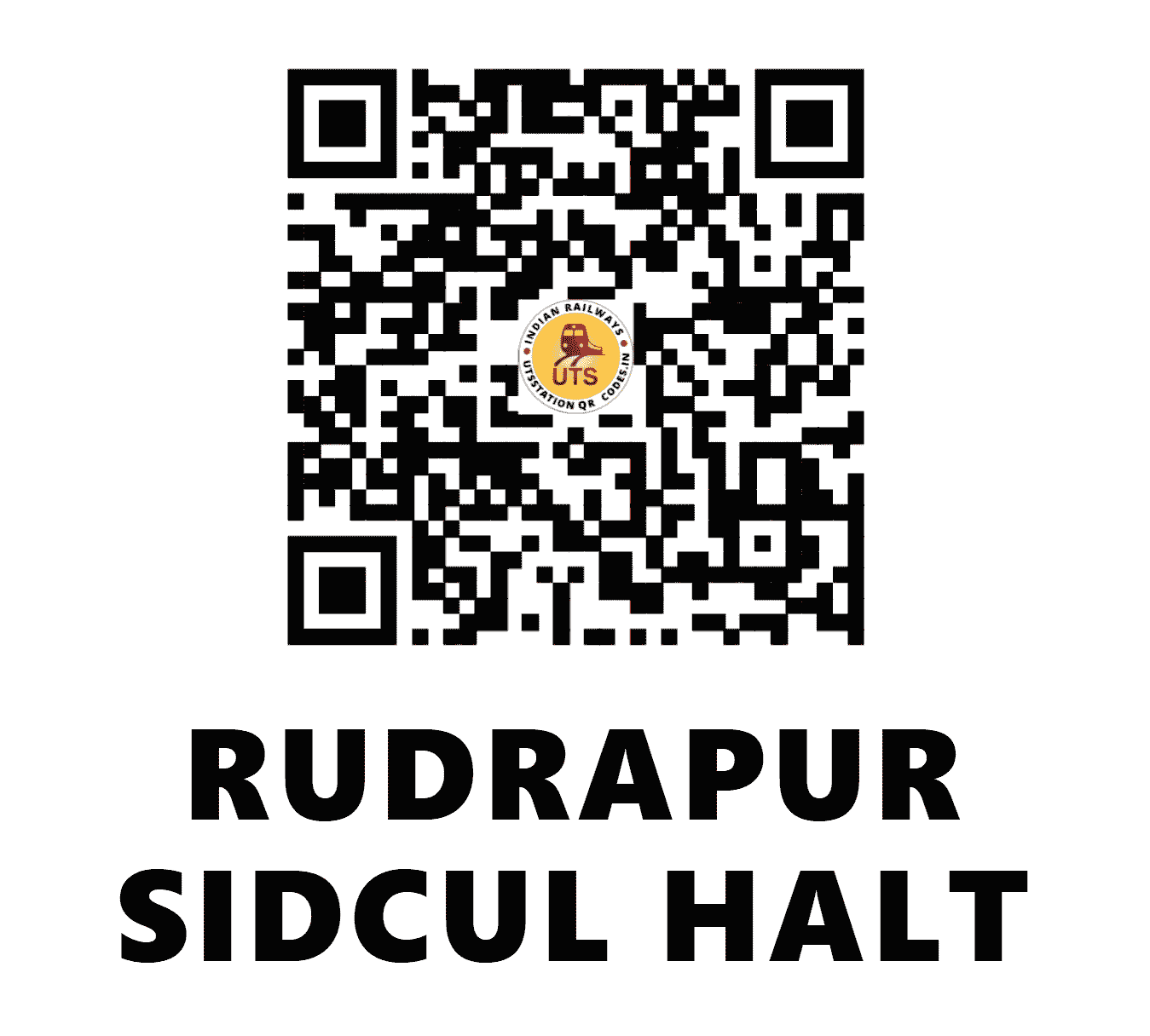 UTS QR Code for RUDRAPUR SIDCUL HALT - RPSC (NE - UTTARAKHAND)