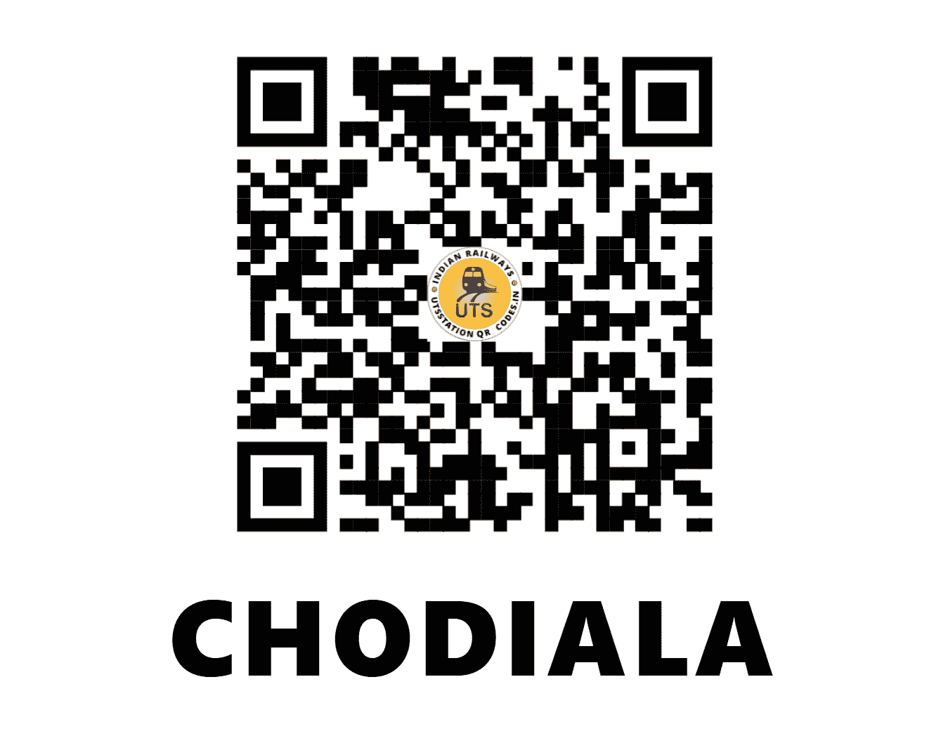 UTS QR Code for CHODIALA - CDL (NR - UTTARAKHAND)