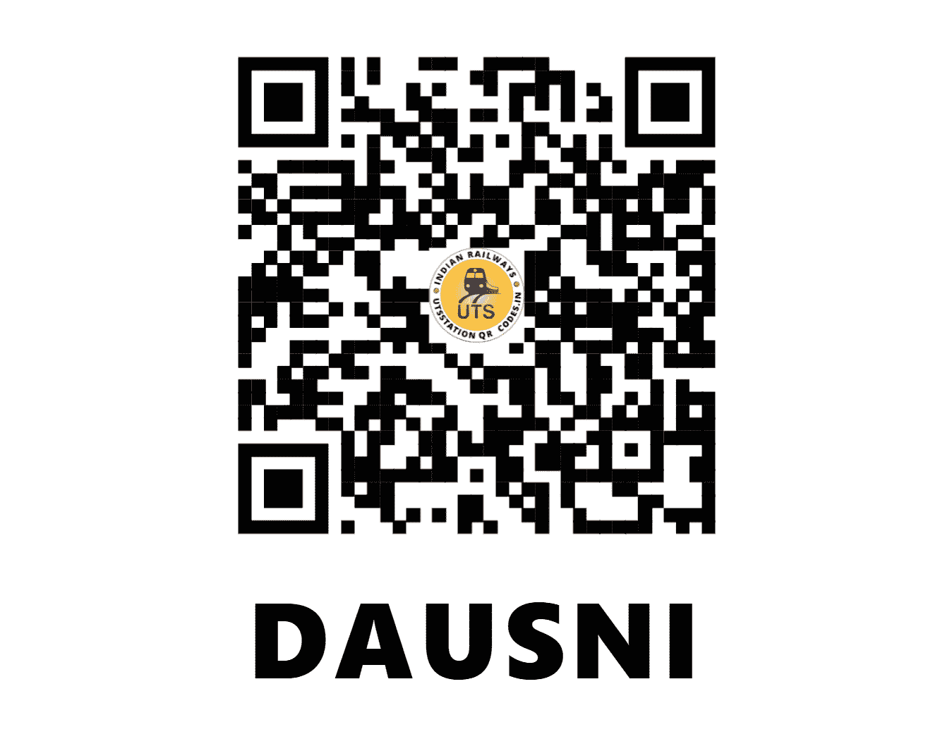 UTS QR Code for DAUSNI - DSNI (NR - UTTARAKHAND)