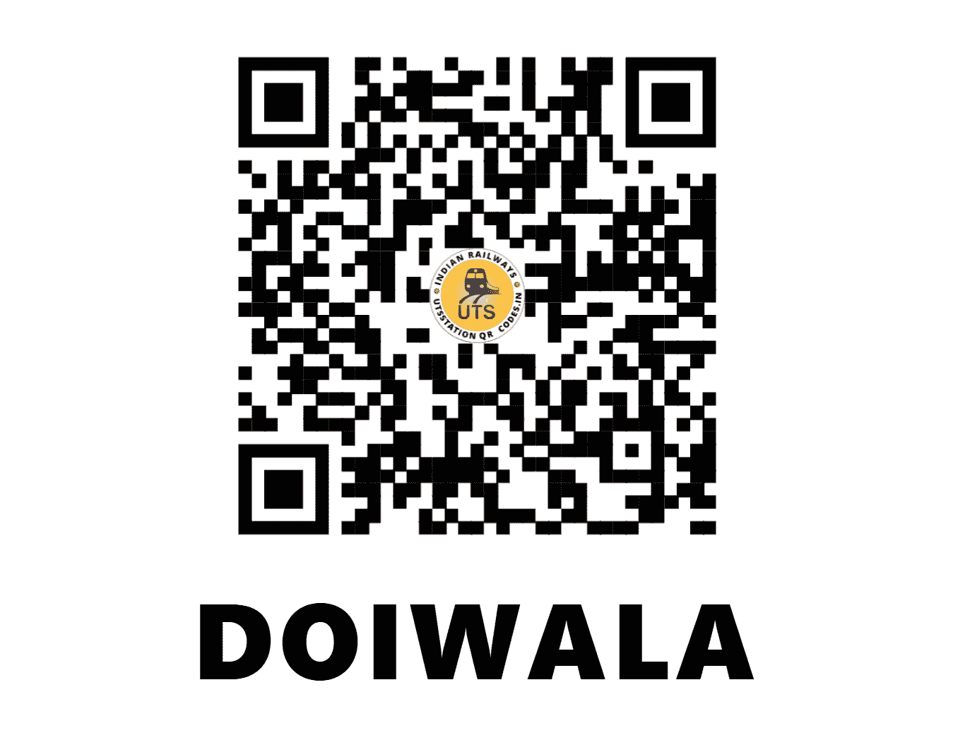 UTS QR Code for DOIWALA - DWO (NR - UTTARAKHAND)