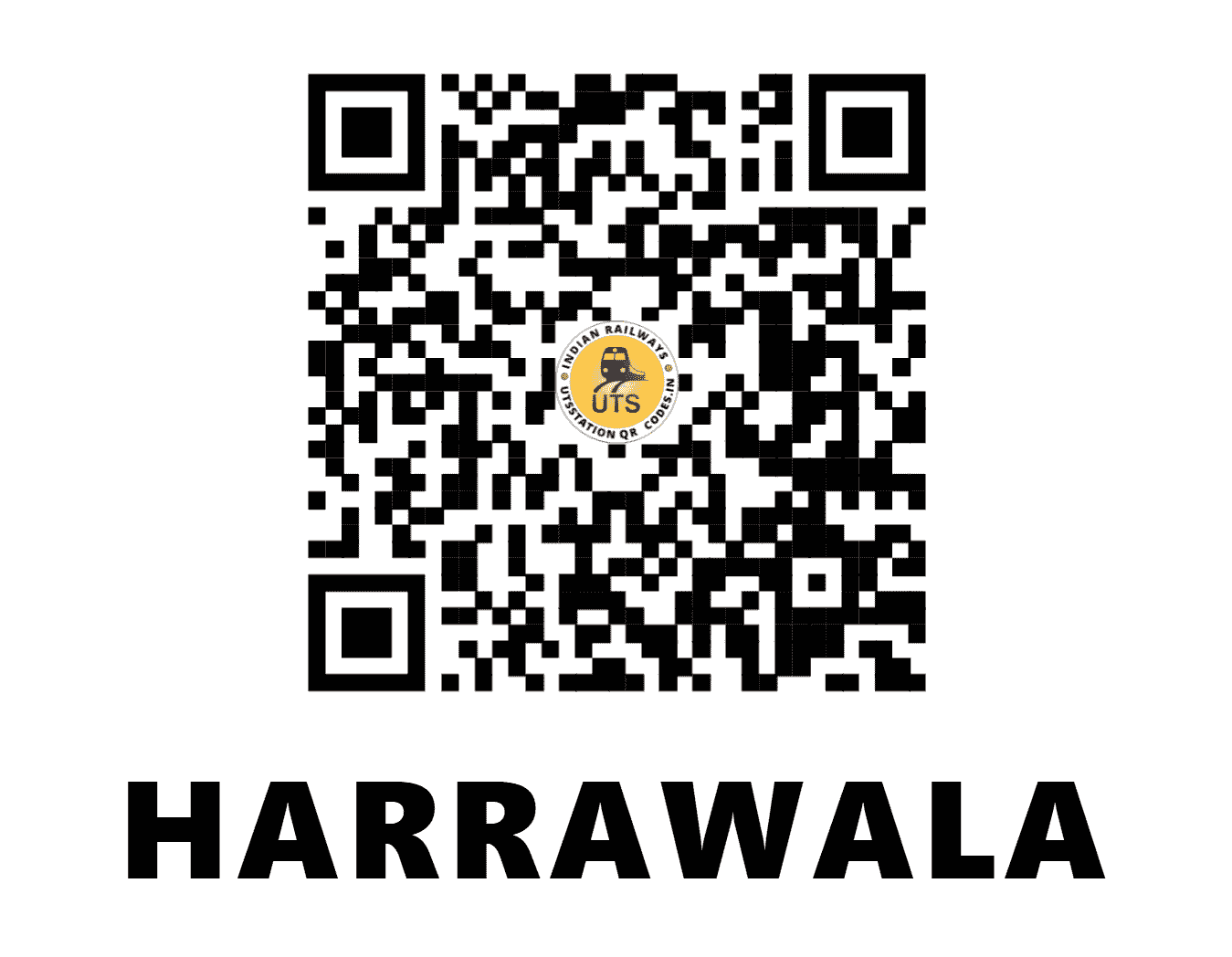 UTS QR Code for HARRAWALA - HRW (NR - UTTARAKHAND)