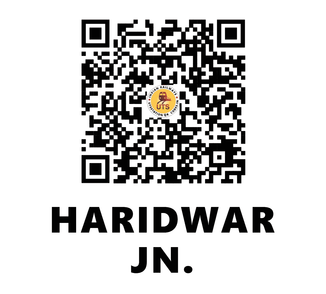 UTS QR Code for HARIDWAR JN. - HW (NR - UTTARAKHAND)