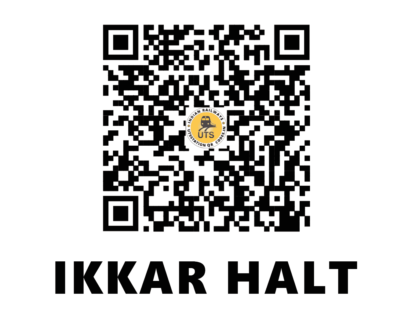 UTS QR Code for IKKAR HALT - IKK (NR - UTTARAKHAND)