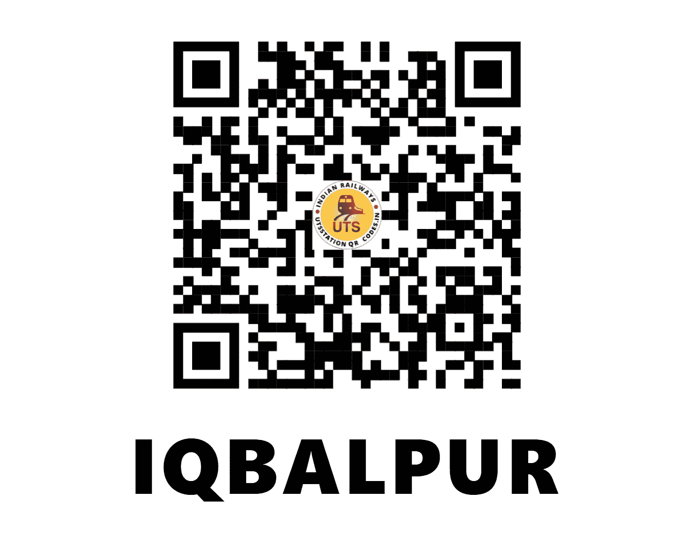 UTS QR Code for IQBALPUR - IQB (NR - UTTARAKHAND)