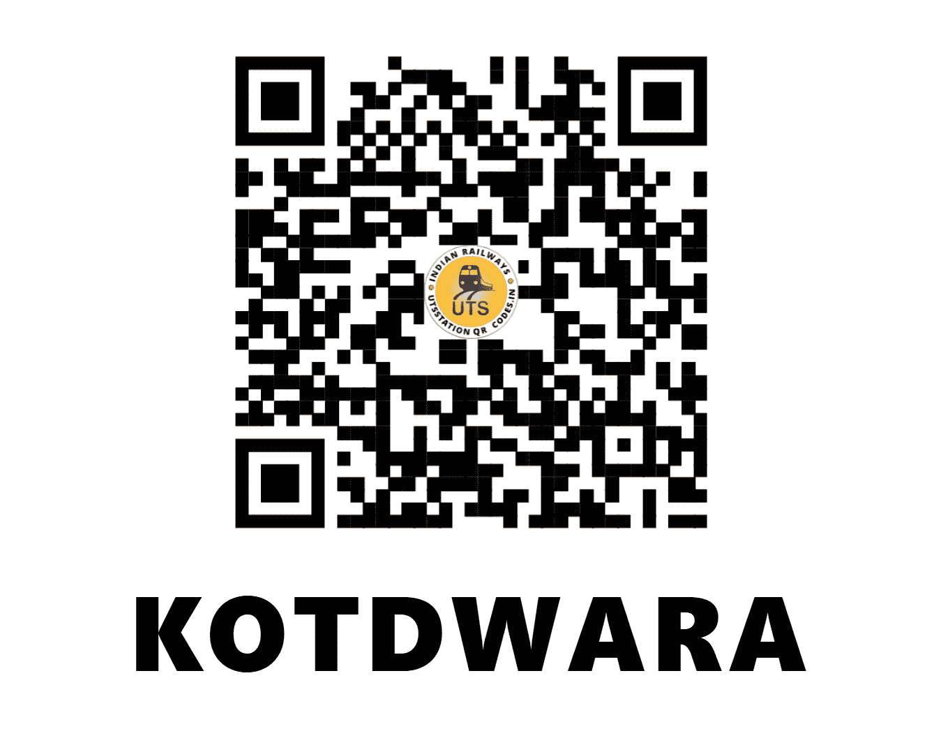 UTS QR Code for KOTDWARA - KTW (NR - UTTARAKHAND)