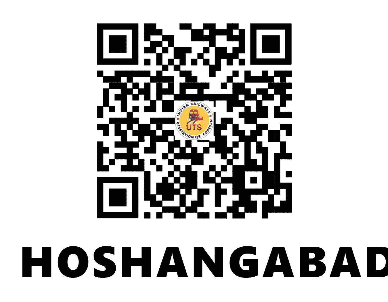 UTS QR Code for HOSHANGABAD - HBD (WC - )